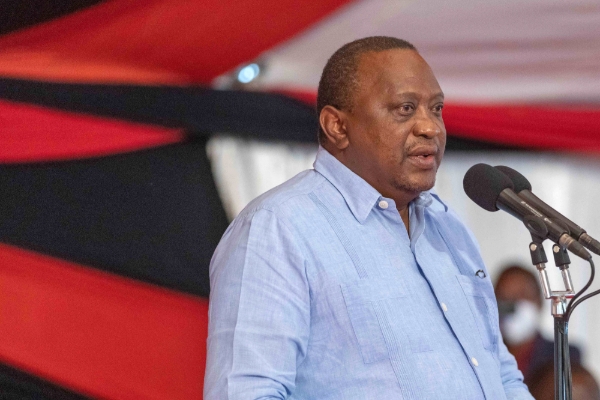 Kenyan president Uhuru Kenyatta.