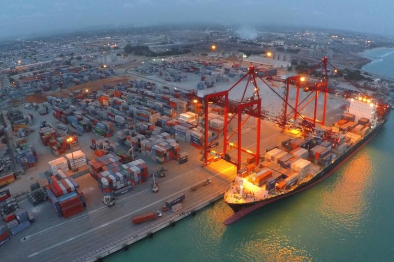 The port of Lomé in Togo.