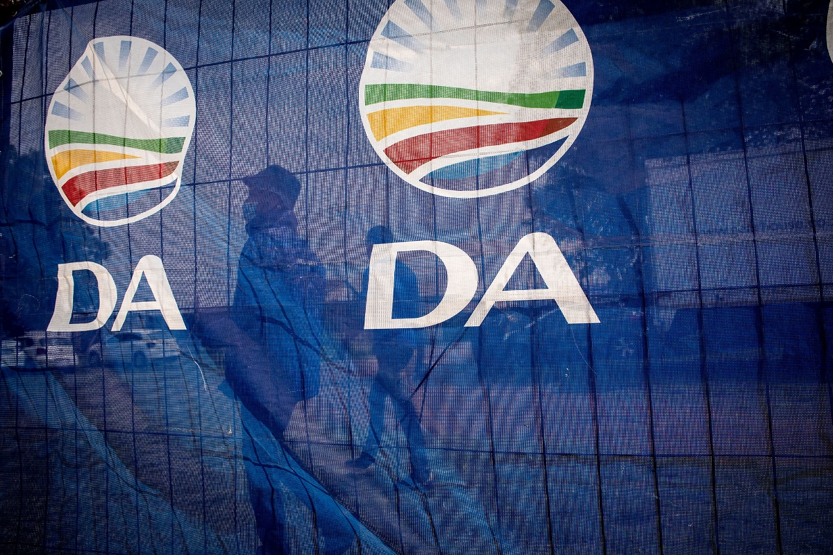 An election rally of The Democratic Alliance (DA) in Johannesburg, on October 28, 2021.