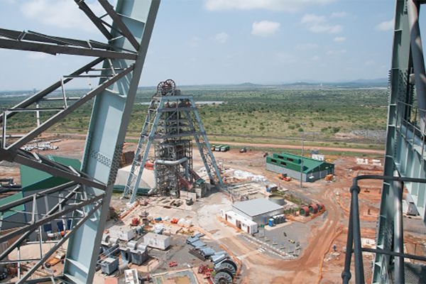 View of Bakubung mining plant.