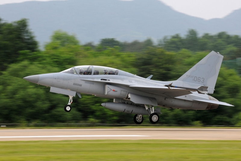 An FA-50 jet from Korean Aerospace Industries.