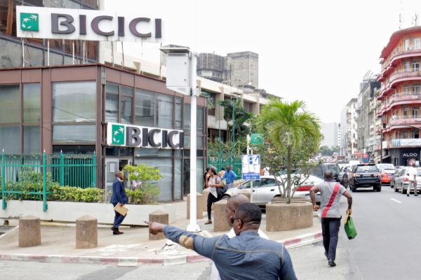 A BICICI bank branch in Abidjan.