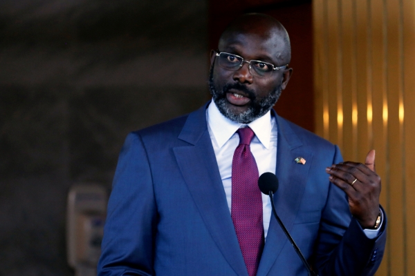 Liberian President George Weah.