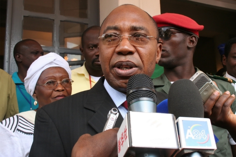 Former minister Jean-Jacques Demafouth in 2011 in Bangui.