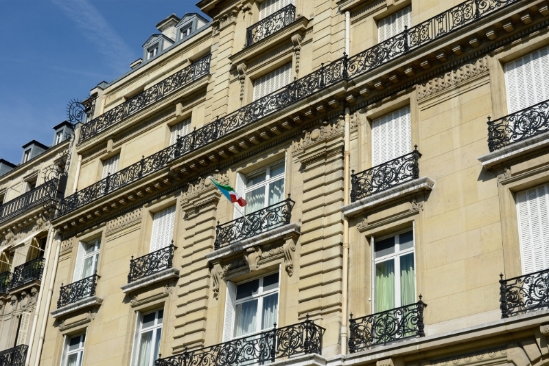 The private mansion at 42 avenue Foch, in Paris.