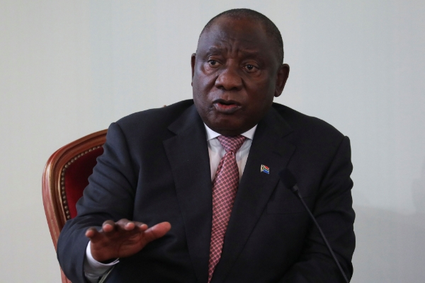 South African President Cyril Ramaphosa.