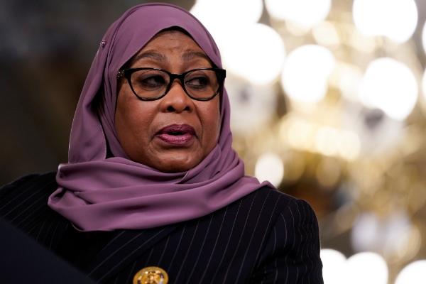 Tanzanian President Samia Suluhu Hassan.