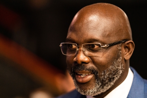 Liberia president George Weah.