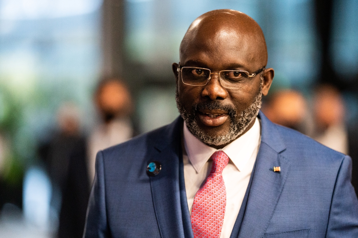 Liberian President George Weah.