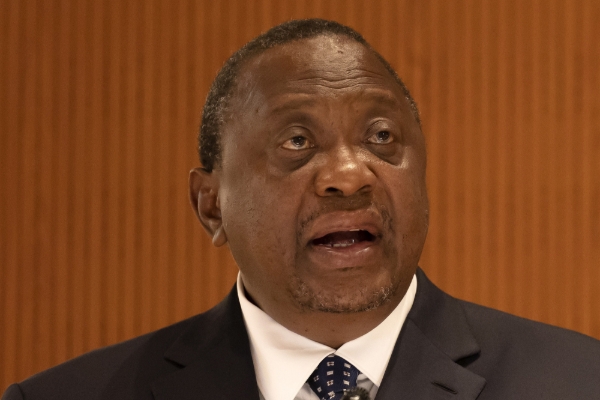 Former Kenyan president Uhuru Kenyatta.