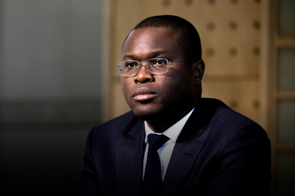 Benin's economy minister Romuald Wadagni in Paris in October 2018.