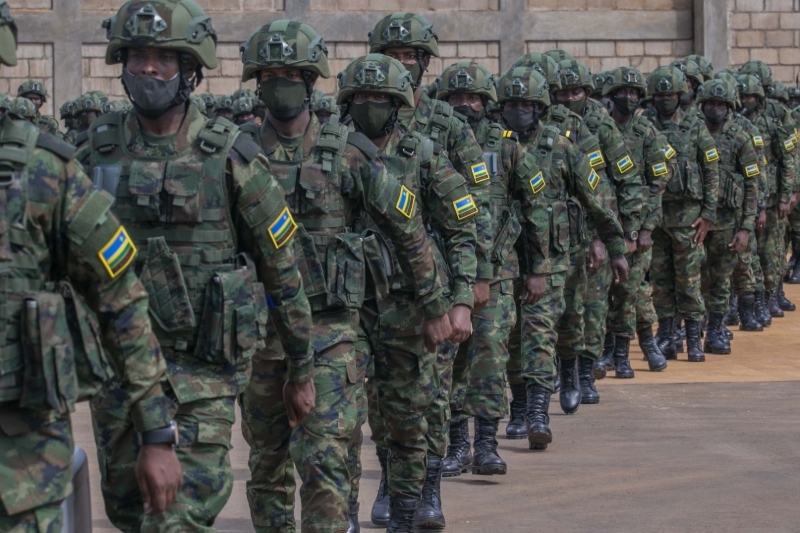 Rwandan soldiers in Kigali.