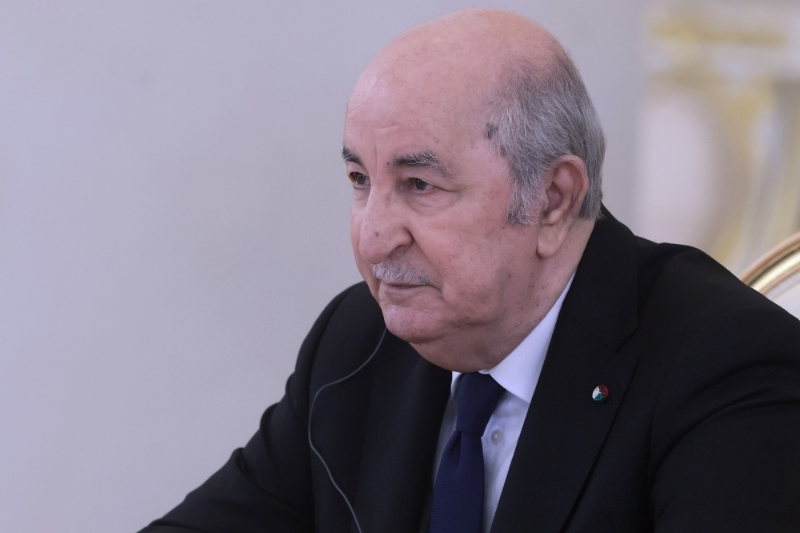 Algerian president Abdelmadjid Tebboune.