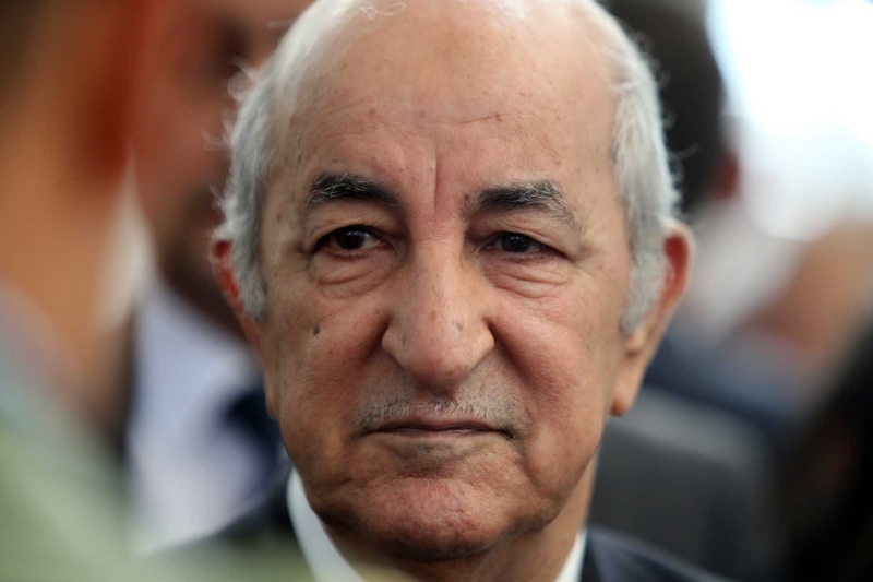 Algeria's President Abdelmadjid Tebboune.