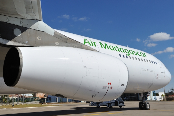 An Air Madagascar Airbus A340-300.