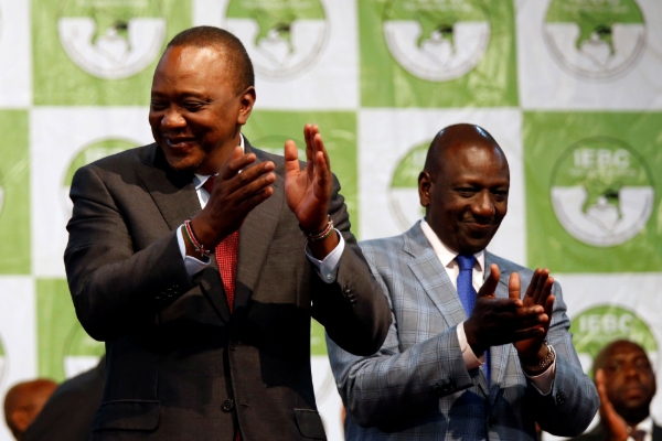 Head of State Uhuru Kenyatta and Deputy President William Ruto.