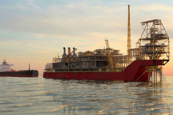 Artist's impression of FPSO to develop the Sangomar field.