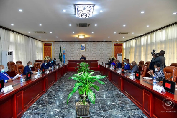 Congolese president Félix Tshisekedi met with representatives of mining operators on 8 September.