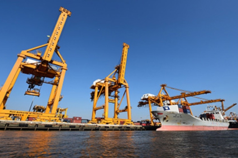 View of the Port Autonome de Nouakchott.