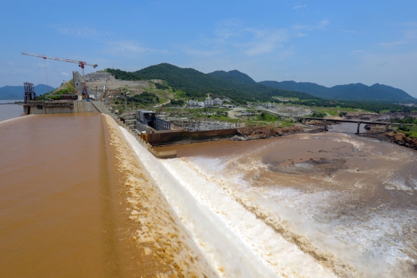 The GERD dam (Grand Ethiopian Renaissance Dam), a source of tension between Addis Ababa and Cairo.