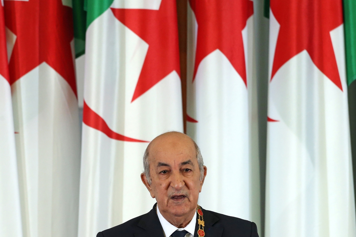 Algerian President Abdelmadjid Tebboune.