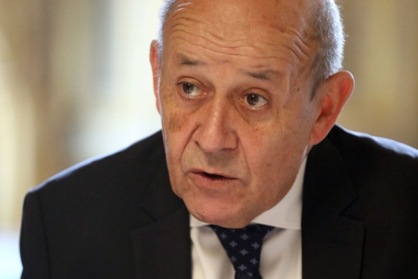 French foreign minister Jean-Yves Le Drian.