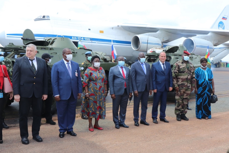 BRDM-2 armoured personnel carriers Russia delivered to Central African Republic's army.