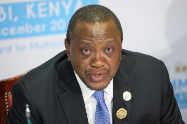 Kenyan president Uhuru Kenyatta.