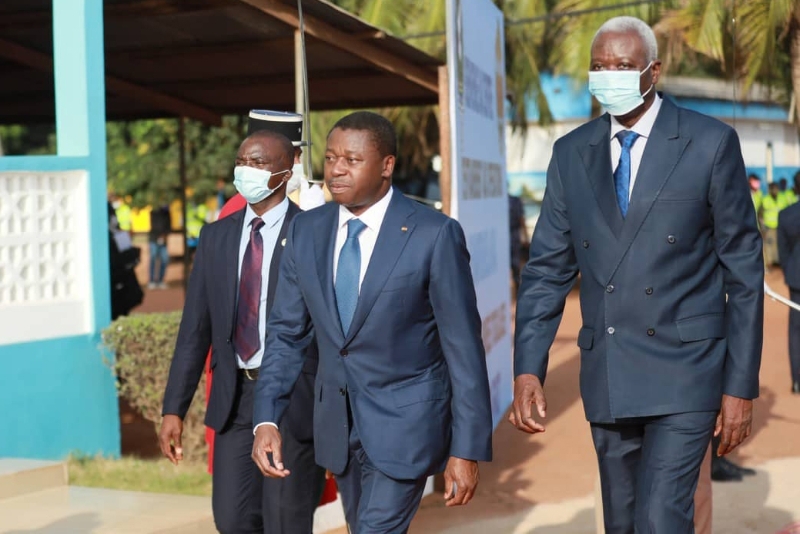 The meeting with Faure Gnassingbé (left) on 13 November in Lomé was a key stage in Bah N'Daw's regional tour.