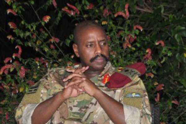 Muhoozi Kainerugaba, a son of Uganda's President Yoweri Museveni.