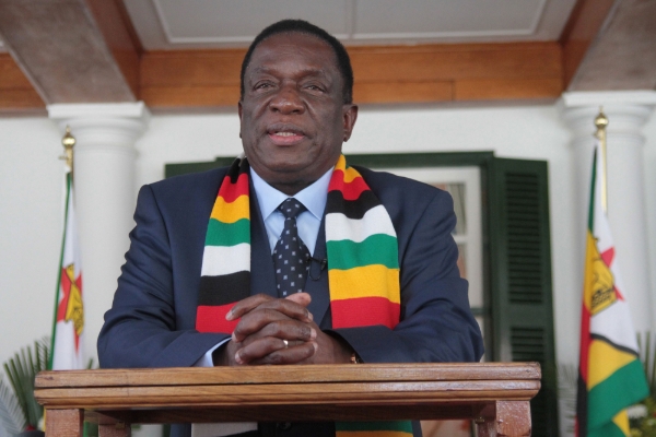 Zimbabwean President Emmerson Mnangagwa.