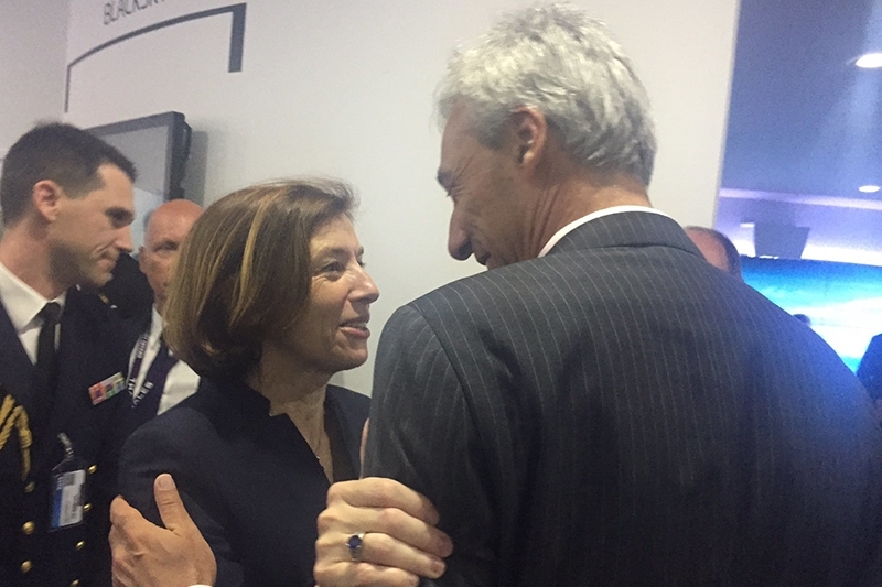 French and Portuguese defence ministers Florence Parly and João Gomes Cravinho.