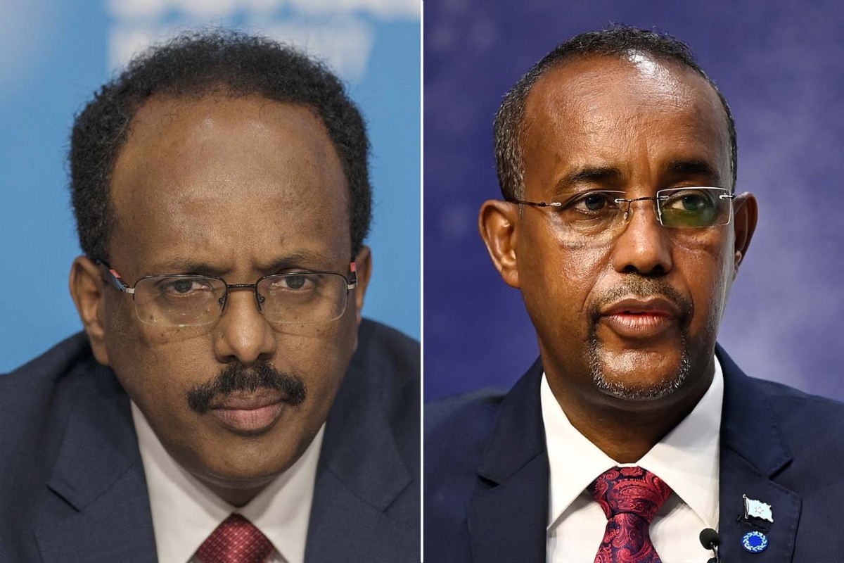 President Mohamed Abdullahi Mohamed, aka Farmajo, and his prime minister Mohamed Hussein Roble.