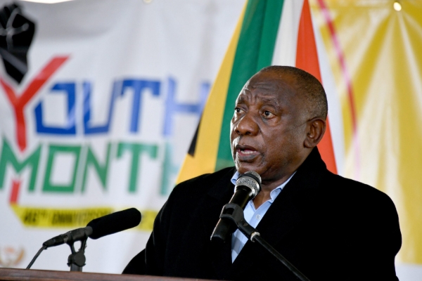 South African president Cyril Ramaphosa.