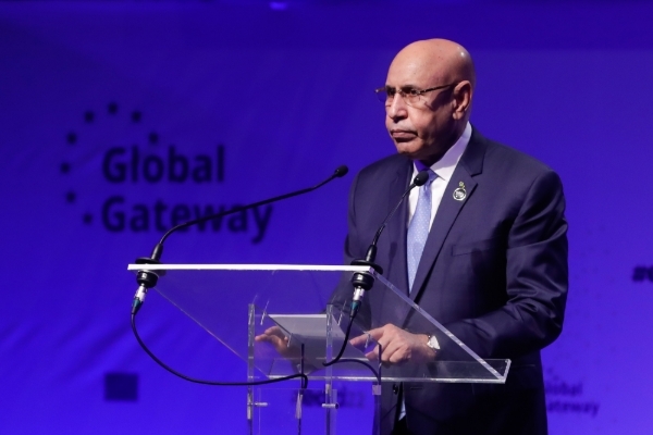 President of Mauritania Mohamed Ould Ghazouani in Brussels, Belgium, 21 June 2022.