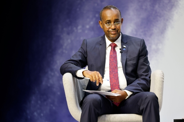 Former Somalia's Prime Minister Mohamed Hussein Roble, in London, on 29 July 2021.