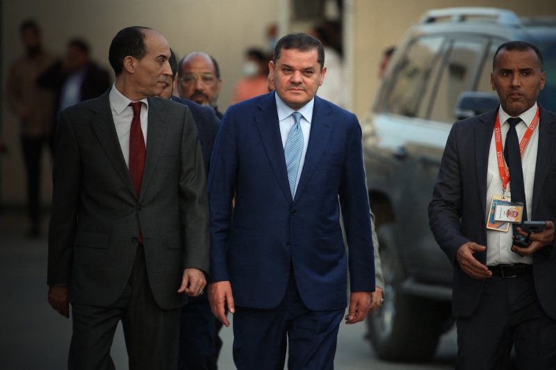 Libya's Prime Minister Abdelhamid Dabaiba in Tripoli, on 21 November 2021.