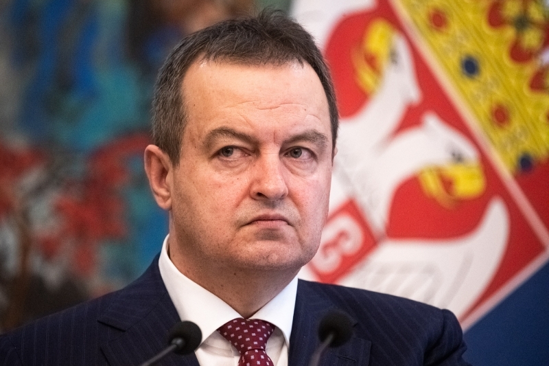 Serbian Foreign Minister Ivica Dacic on 26 February 2020.