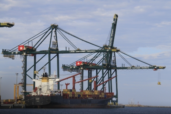 The Lome Container Terminal in Lome, capital of Togo.