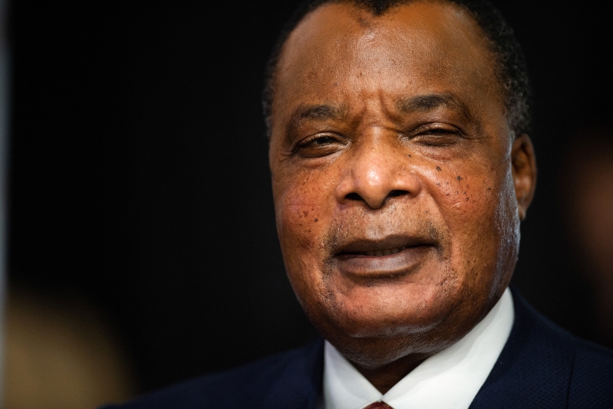 Congolese president Denis Sassou Nguesso.