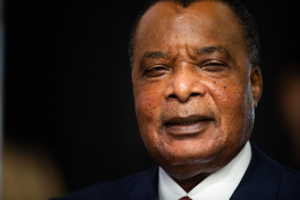 Congolese president Denis Sassou Nguesso.