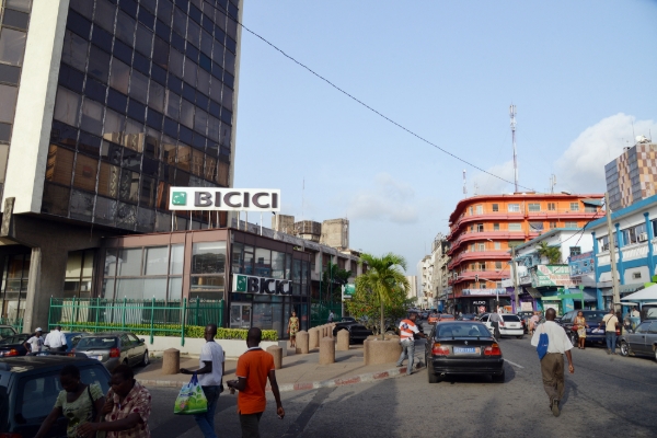 The head office of the International Bank for Trade and Industry in Ivory Coast (BICICI) in Abidjan.