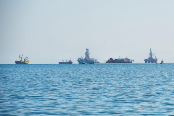 Rigs located on the Namibian offshore.