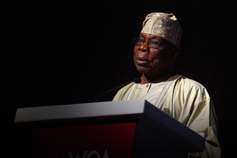 Former president of Nigeria Olusegun Obasanjo in Cape Town, South Africa on 6 November 2019.