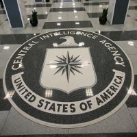 The CIA seal, in Langley. © Dennis Brack/Pool/EPA/Newscom/MaxPPP